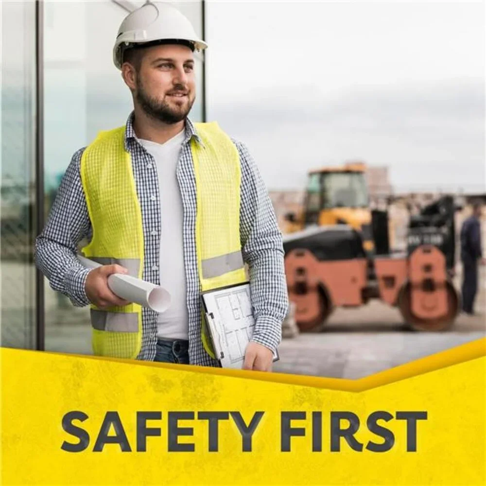 New Safety Vests 10 Pack - Yellow Reflective High Visibility, Hi Vis